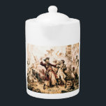 Capture, Pirate Blackbeard, Queen Anne's Revenge Teapot<br><div class="desc">The salty spray stung Edward Teach's eyes as dawn bled crimson across the Carolina coast. Gone was the fearsome Queen Anne's Revenge, his pride and possession. Now, Blackbeard, as he was known throughout the Caribbean, captained the lowly Adventure, a leaky scow compared to his former glory. Discontent simmered amongst his...</div>