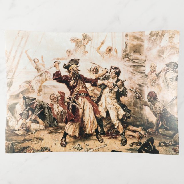 Capture, Pirate Blackbeard, Queen Anne's Revenge Trinket Tray (Front)