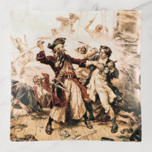 Capture, Pirate Blackbeard, Queen Anne's Revenge Trinket Tray