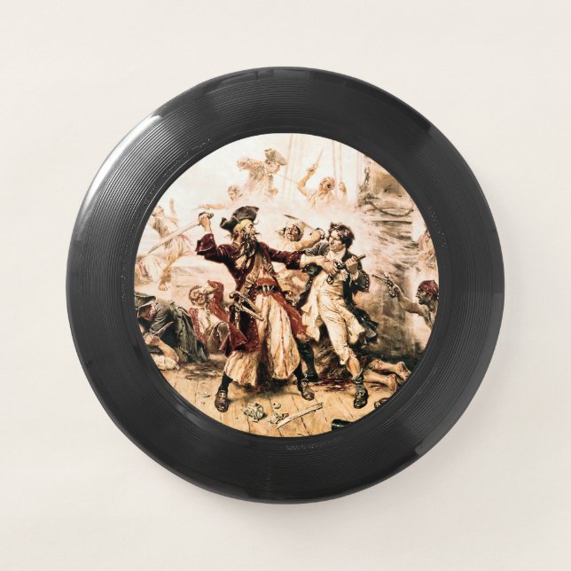 Capture, Pirate Blackbeard, Queen Anne's Revenge Wham-O Frisbee (Front)