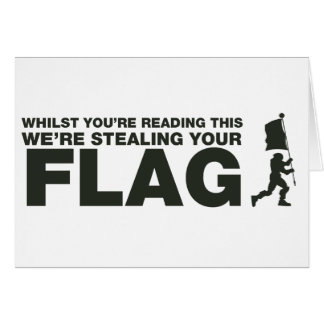 Capture The Flag - Gamer, Gaming, Video Games Cards