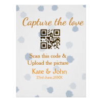 Capture the love add QR scan upload picture blue o