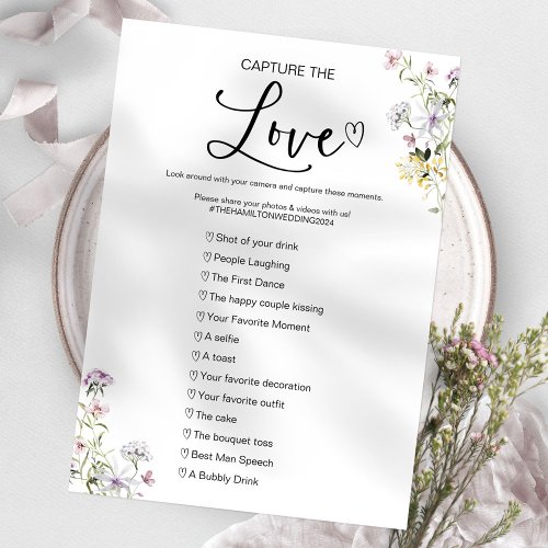 Capture The Love I Spy Wedding Game Invitation