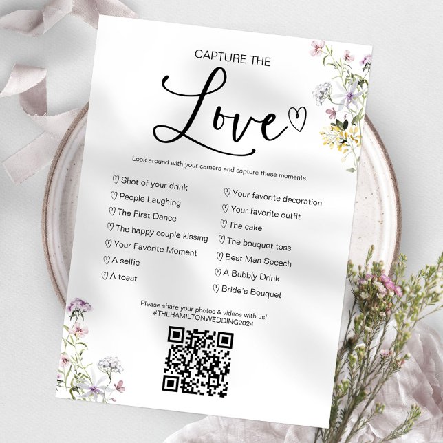 Capture The Love I Spy Wedding Game With QR Invitation (Creator Uploaded)