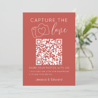 Capture The Love Qr Code Deep Chestnut Chic Modern
