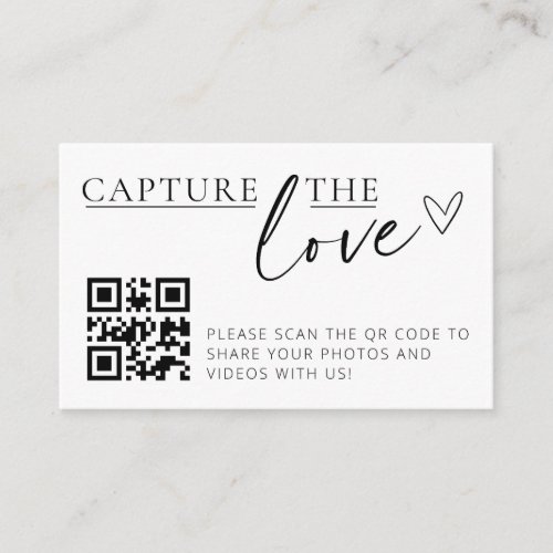 Capture the Love QR Code Photo Collector Cards