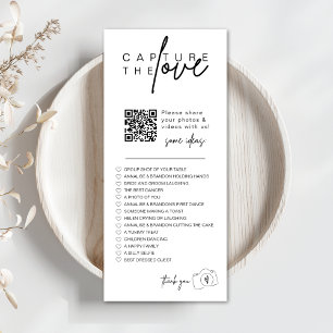 Capture The Love QR CODE Photo Sharing Guest Card