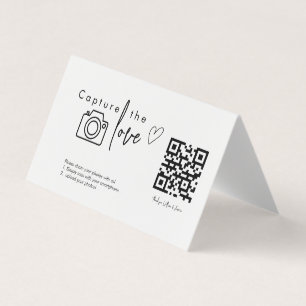 Capture the Love QR Code, Wedding Photo Signs 