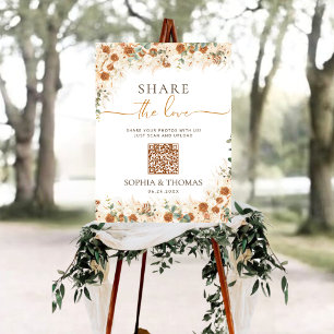 Capture the Love QR Wedding Photo Sharing Sign