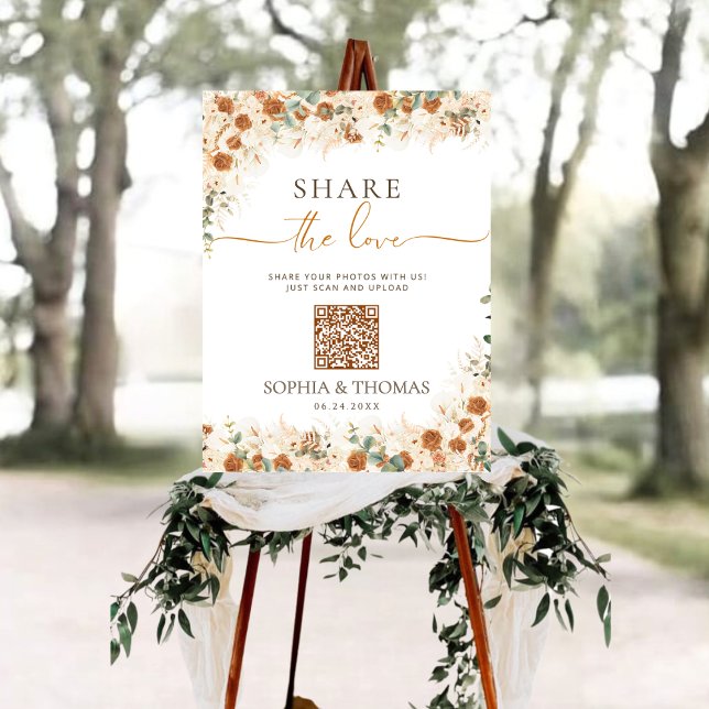 Capture the Love QR Wedding Photo Sharing Sign (Creator Uploaded)