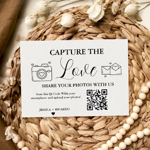 Capture the Love Wedding QR Code Card, Photo Card