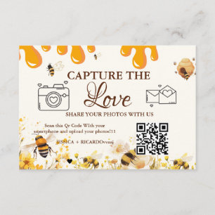 Capture the Love Wedding QR Code Card, Photo Card