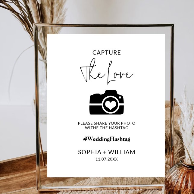 Capture The Love Wedding Social Media Hashtag Poster (Creator Uploaded)