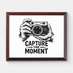 Capture the Moment – Vintage Camera Art Award Plaque