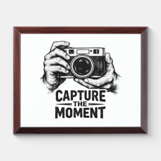 Capture the Moment – Vintage Camera Art Award Plaque