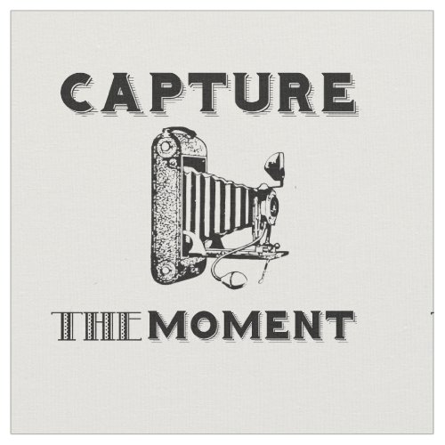 Capture the Moment Vintage Camera Photographer Fabric