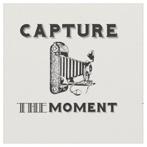 Capture the Moment Vintage Camera Photographer Fabric