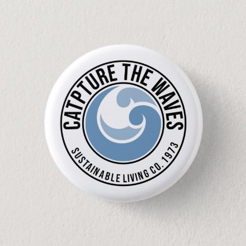Capture the Waves 3cm round badge Button