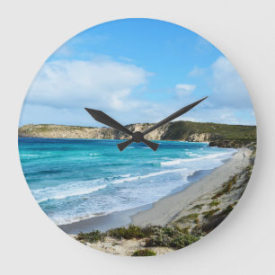 "Captured Beauty: Iconic Coastline Kangaroo Island Large Clock