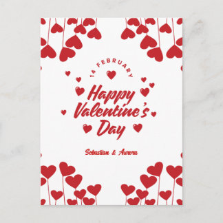 "Captured by Your Love" – Elegant Modern Valentine Holiday Postcard