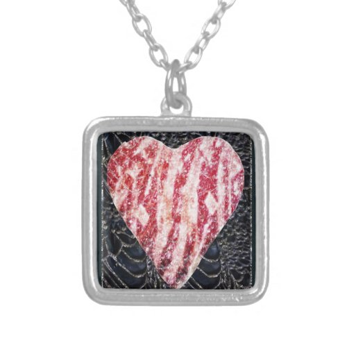 Captured Heart Silver Plated Necklace