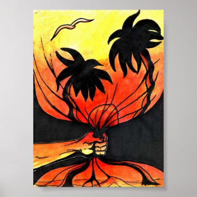 Captured Sunset Poster (Front)