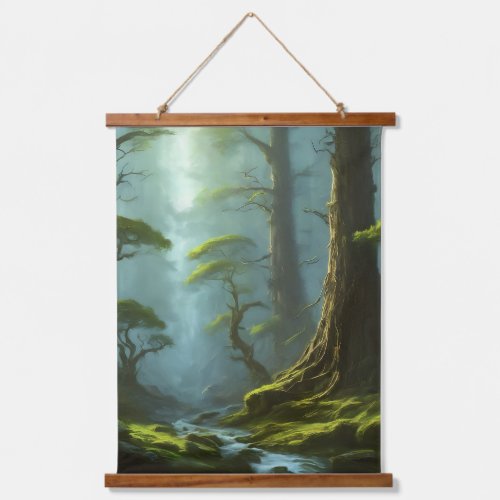 captures the peaceful and tranquil feeling of the  hanging tapestry