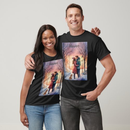 Capturing Eternal Love Boy and Girl Kissing in  T_Shirt