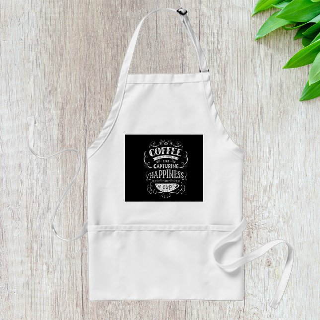 Capturing Happiness In A Cup Adult Apron (Creator Uploaded)