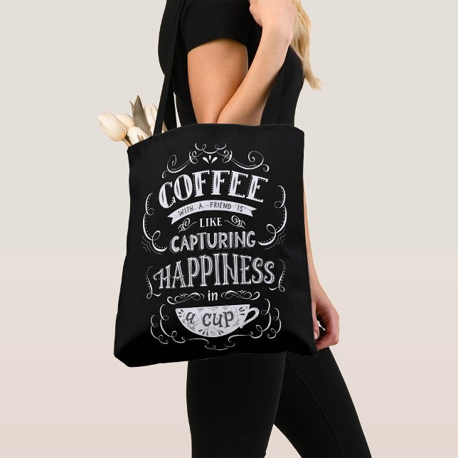 Capturing Happiness In A Cup Tote Bag (Creator Uploaded)