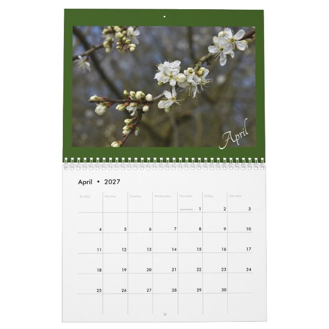 Capturing Nature's Beauty calander Calendar (Apr 2027)