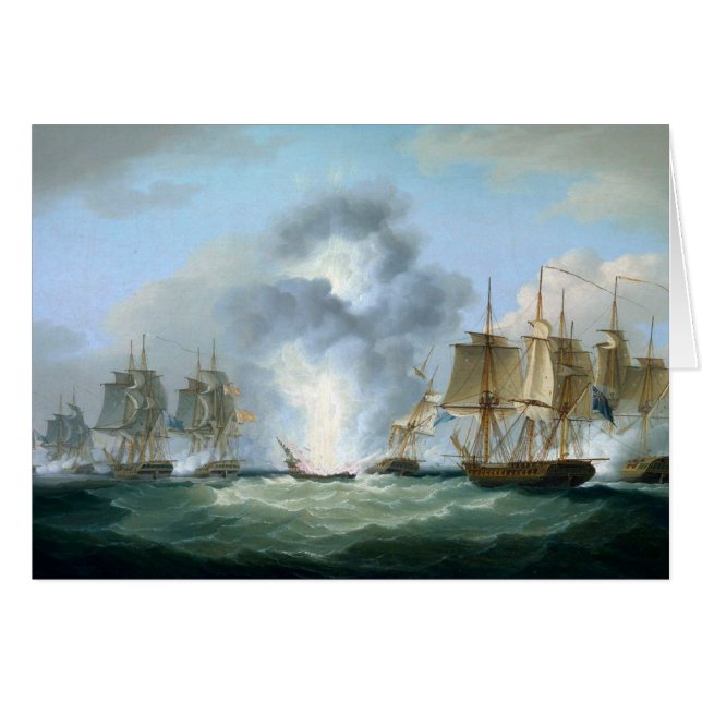 Capturing Spanish treasure ships 1804 Cards (Front Horizontal)