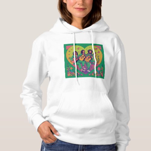 Capturing the Essence of Hippie Letters Hoodie