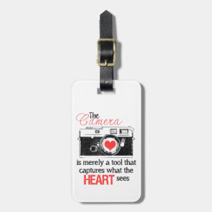 Capturing the Heart Camera Bag Tag