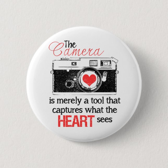 Capturing the Heart Pinback Button (Front)