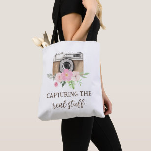 Capturing The Real Stuff Photographer Tote Bag