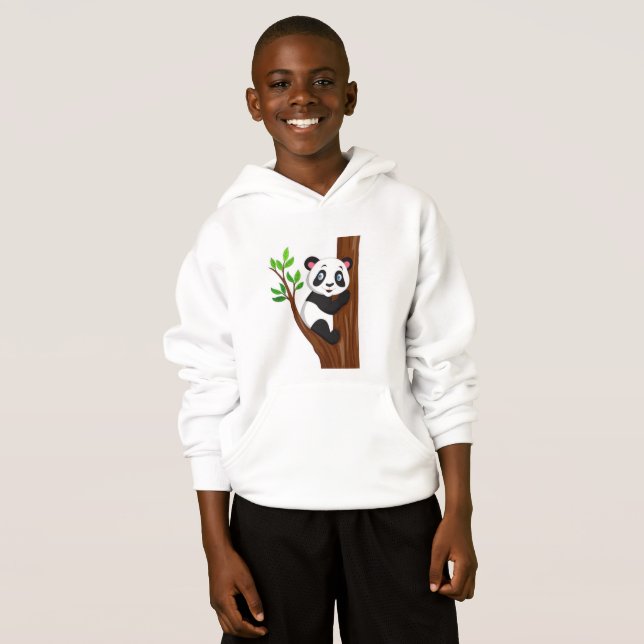 capuche for kids funny panda hoodie (Front Full)