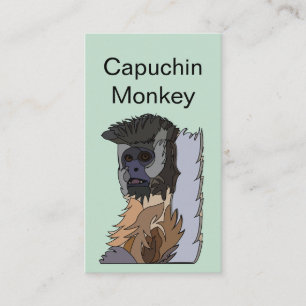 Capuchin Monkey Primate Wildlife Business Card