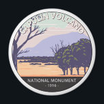 Capulin Volcano National Monument New Mexico Retro Magnet<br><div class="desc">Capulin Volcano vector artwork design. It protects and interprets an extinct cinder cone volcano and is part of the Raton-Clayton volcanic field.</div>