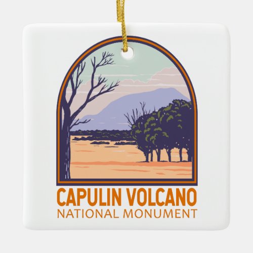 Capulin Volcano National Monument Vintage Ceramic Ornament