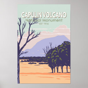 Capulin Volcano National Monument Vintage Poster