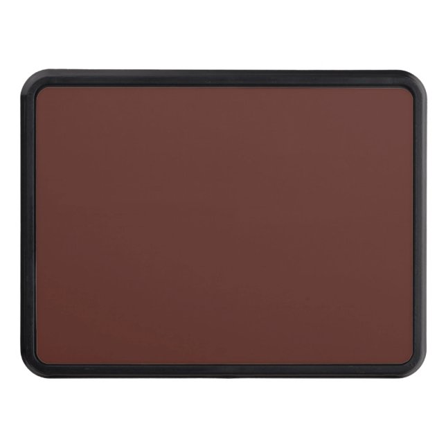 Caput mortuum (solid color)  hitch cover (Front)