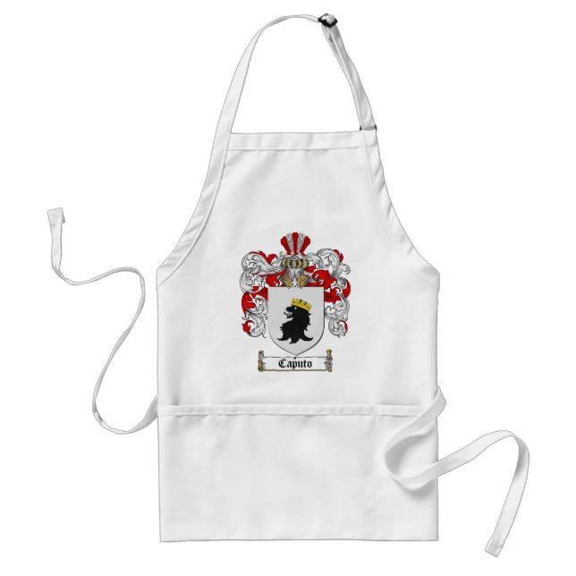 CAPUTO FAMILY CREST -  CAPUTO COAT OF ARMS ADULT APRON (Front)