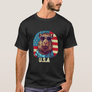 Capy 4th of July Capybara USA T-Shirt