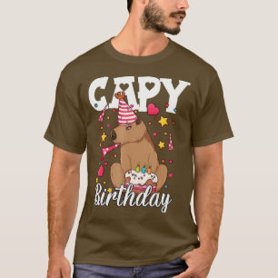 Capy Birthday Capybara Plush Capybara T-Shirt