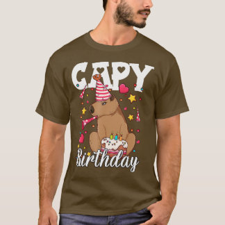 Capy Birthday Capybara Plush Capybara T-Shirt