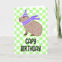 Capy Birthday Funny Capybara Lover Greeting