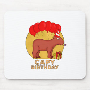 Capy Birthday Mouse Pad