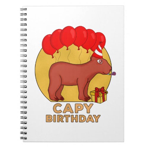 Capy Birthday Notebook