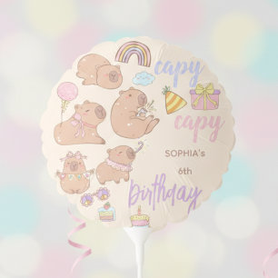 Capy capy birthday balloon